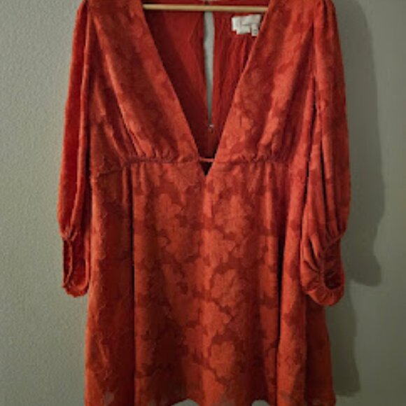 Anthropologie Jacquard Tunic Dress - Strawberry - 18W - Picture 2 of 4